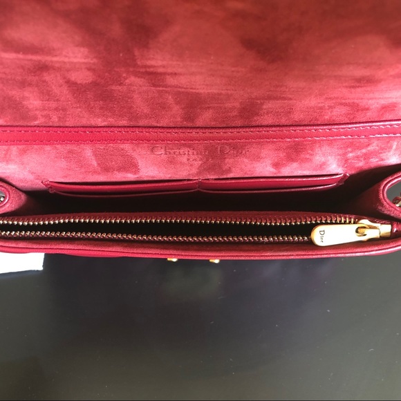 Christian Dior Red Dioraddict Wallet-On-Chain - Picture 7 of 8